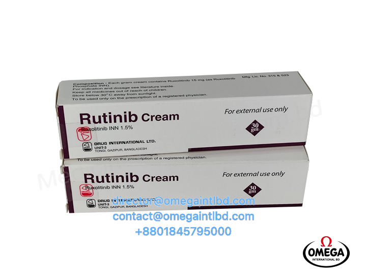 Rutinib Cream 15gm/ 1.5%/30gm/ 1.5%