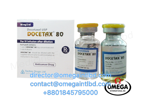 Docetax 20mg/ 0.5ml/ 80mg/ 2ml