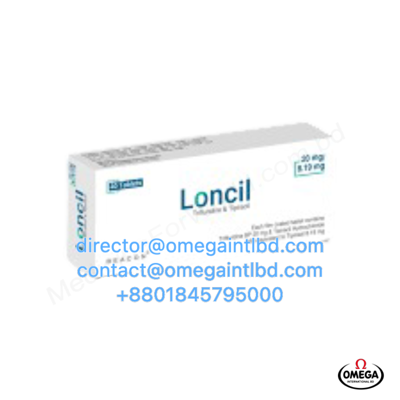 Loncil 15mg + 6.14mg- 20mg + 8.19mg